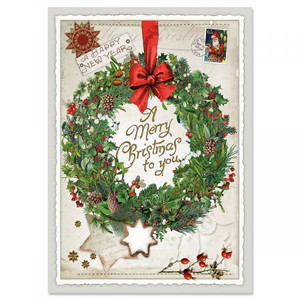 Wreath Collage Christmas Greeting Cards Wreath Collage Christmas Greeting Cards