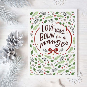 Love Was Born Religious Christmas Greeting Cards Love Was Born Religious Christmas Greeting Cards