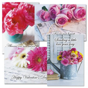 Floral Colors Valentine's Day Cards Floral Colors Valentine's Day Cards