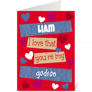 Special Boy Personalized Valentine Card Special Boy Personalized Valentine Card