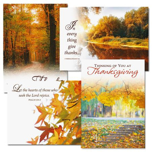Faith Fall Scenic Thanksgiving Cards