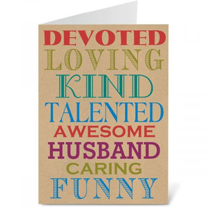 Typography Father's Day Card