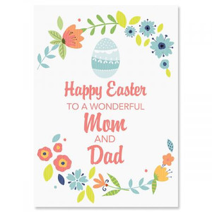Happy Easter to Parents Religious Easter Card Happy Easter to Parents Religious Easter Card