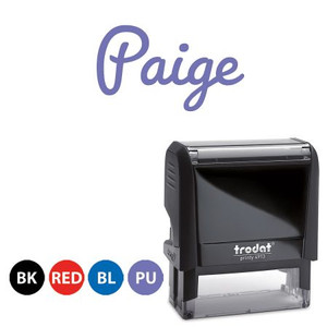 Script Self-Inking Stamp - 4 Colors Script Self-Inking Stamp - 4 Colors