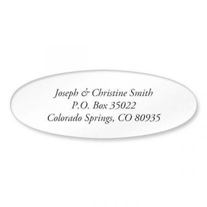 Clear Oval Premier Address Labels Clear Oval Premier Address Labels