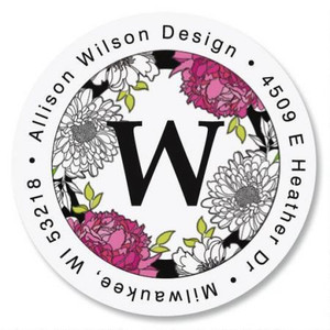 Just One Round Address Label