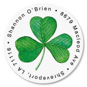 Shamrock Round Address Labels Shamrock Round Address Labels
