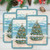 Beach Tree Christmas Greeting Cards