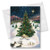Christmas Tree with Manger Religious Greeting Cards