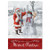 Santa & Snowman Christmas Greeting Cards