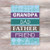 To Grandpa on Father's Day Card