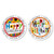 Happy B'Day Round Address Label (2 designs)