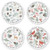 Winter Foliage Round Address Labels (4 Designs)