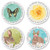 Bunnies & Butterflies Round Address Labels (4 Designs)