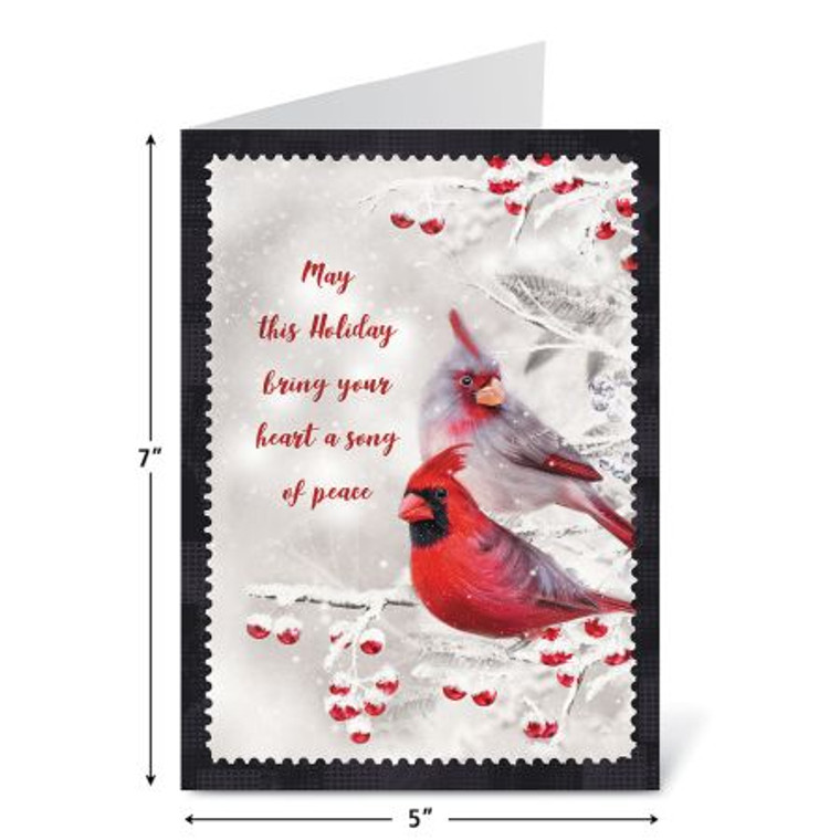 Winter Cardinal Christmas Greeting Cards