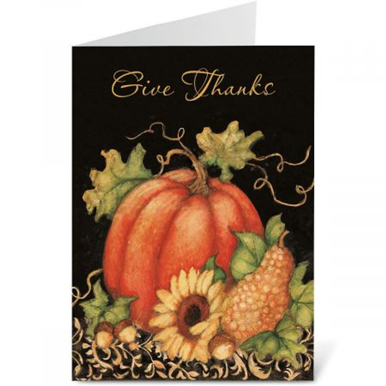 Pumpkin Harvest Faith Thanksgiving Cards