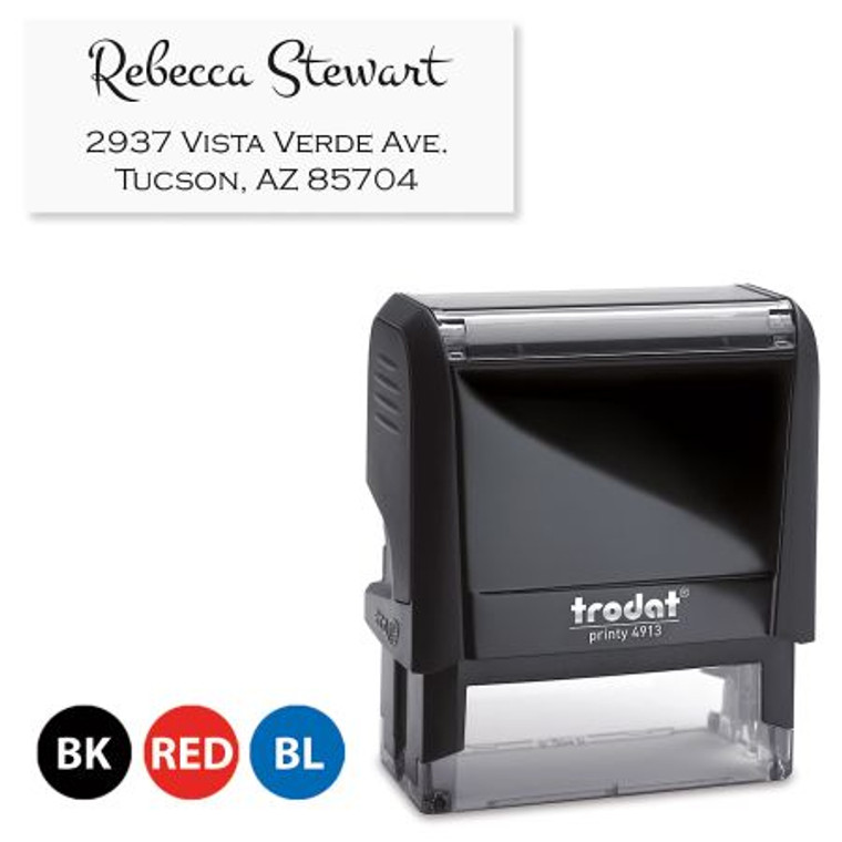 Script Name Self Inking Stamp