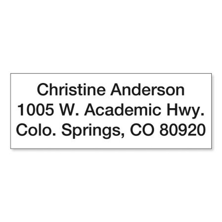 Mini Self-Inking Address Stamp