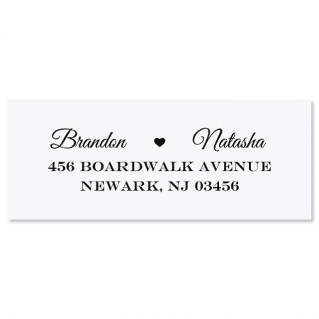 Married Couple Self-Inking Address Stamp
