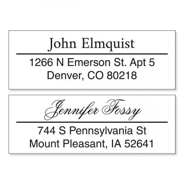 Accent Line Pre-Inking Address Stamp