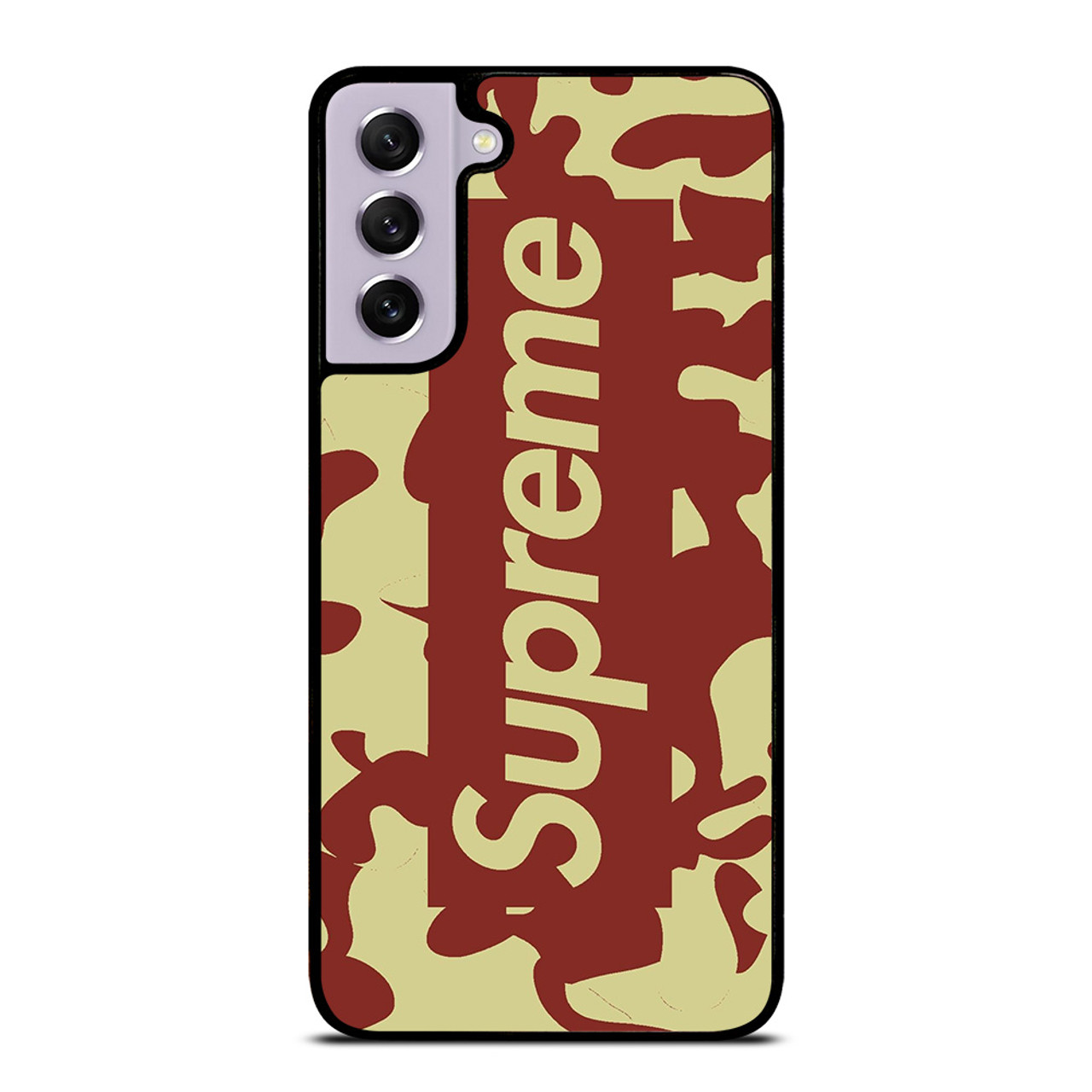 SUPREME RED CREAM LOGO Samsung Galaxy S21 FE Case