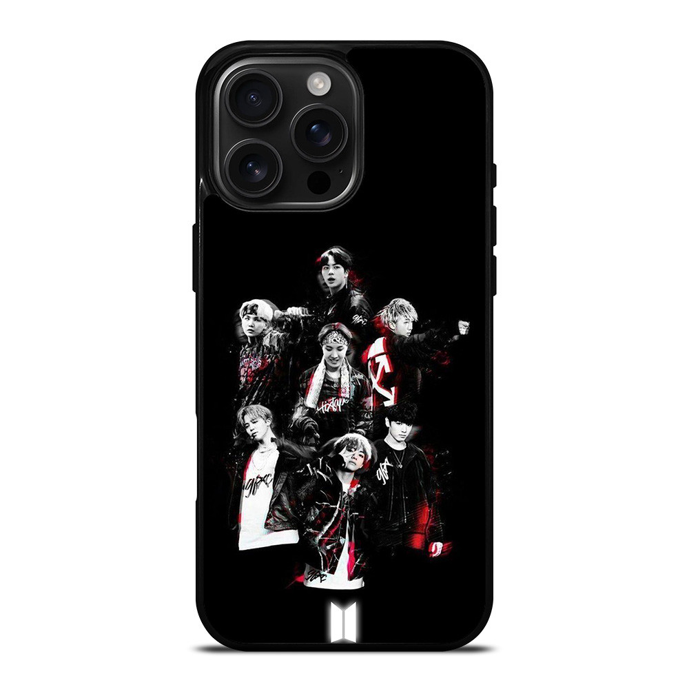 BTS Bangtan Boys BLACK iPhone 16 Pro Max Case