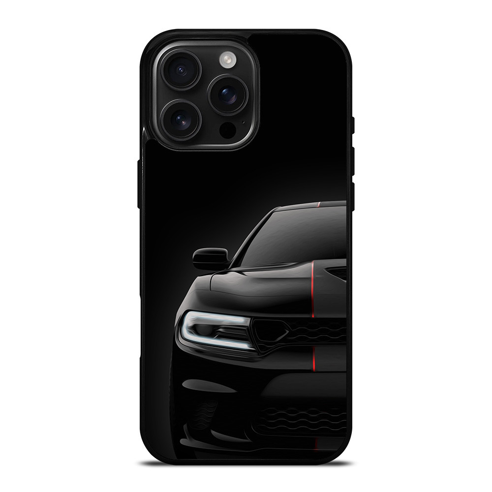 DODGE CHALLENGER BLACK iPhone 16 Pro Max Case