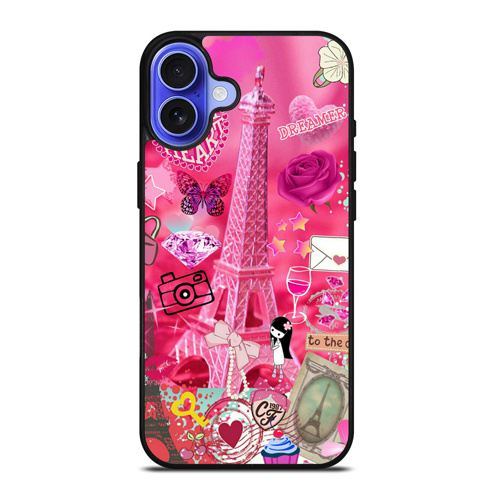PINK PARIS CUTE iPhone 16 Case