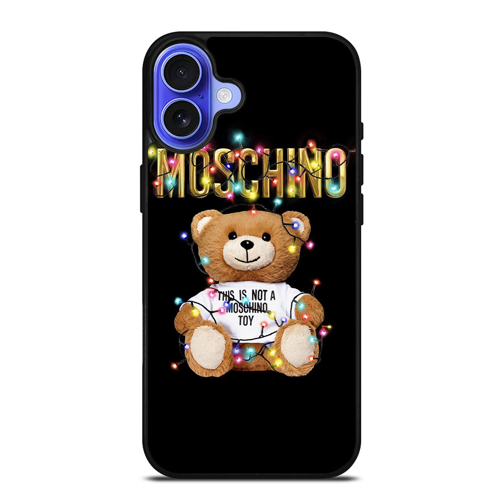 MOSCHINO BEAR IS NOT A TOY iPhone 16 Case