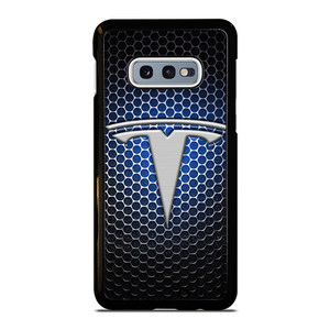 TESLA LOGO BLUE LIGHT Samsung Galaxy S10 Case