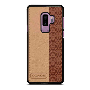 COACH NEW YORK BROWN LEATHER Samsung Galaxy S9 Plus Case