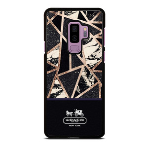 COACH NEW YORK GOLD BLACK TEXTURE Samsung Galaxy S9 Plus Case COACH NEW YORK GOLD BLACK TEXTURE Samsung Galaxy S9 Plus Case