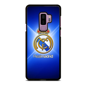 REAL MADRID LOGO BLUE LIGHT Samsung Galaxy S9 Plus Case REAL MADRID LOGO BLUE LIGHT Samsung Galaxy S9 Plus Case