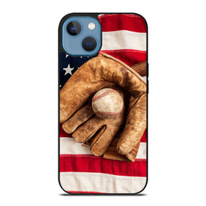 BASEBALL GLOVE AMERICAN FLAG iPhone 13 Case BASEBALL GLOVE AMERICAN FLAG iPhone 13 Case
