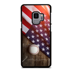 BASEBALL BALL AND FLAG Samsung Galaxy S9 Case