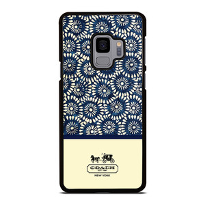 COACH NEW YORK BLUE FLORAL BATIK Samsung Galaxy S9 Case