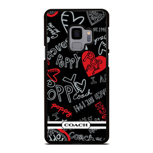 COACH NEW YORK POPPY BLACK Samsung Galaxy S9 Case COACH NEW YORK POPPY BLACK Samsung Galaxy S9 Case
