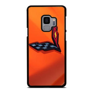 CORVETTE ORANGE LOGO Samsung Galaxy S9 Case CORVETTE ORANGE LOGO Samsung Galaxy S9 Case