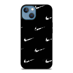 BLACK NIKE LOGO PATTERN iPhone 13 Case BLACK NIKE LOGO PATTERN iPhone 13 Case