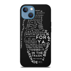 BRUNO MARS LYRICS iPhone 13 Case BRUNO MARS LYRICS iPhone 13 Case