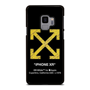 OFF WHITE YELLOW LOGO X APPLE Samsung Galaxy S9 Case