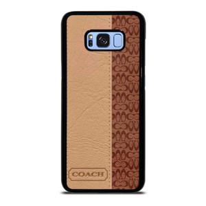 COACH NEW YORK BROWN LEATHER Samsung Galaxy S8 Plus Case COACH NEW YORK BROWN LEATHER Samsung Galaxy S8 Plus Case