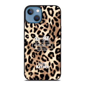 COACH NEW YORK PINK NATION LEPOARD iPhone 13 Case COACH NEW YORK PINK NATION LEPOARD iPhone 13 Case