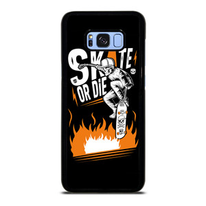 SKULL SKATE OR DIE ORANGE ARTWORK Samsung Galaxy S8 Plus Case SKULL SKATE OR DIE ORANGE ARTWORK Samsung Galaxy S8 Plus Case