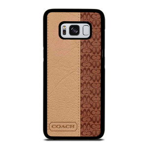 COACH NEW YORK BROWN LEATHER Samsung Galaxy S8 Case COACH NEW YORK BROWN LEATHER Samsung Galaxy S8 Case