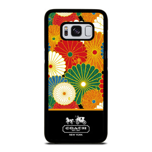 COACH NEW YORK COLORFUL FLORAL LOGO Samsung Galaxy S8 Case
