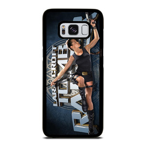 LARA CROFT TOMB RAIDER iPhone XR Plastic Black Samsung Galaxy S8 Case