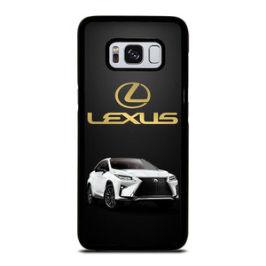 LEXUS WHITE CAR GOLD LOGO Samsung Galaxy S8 Case