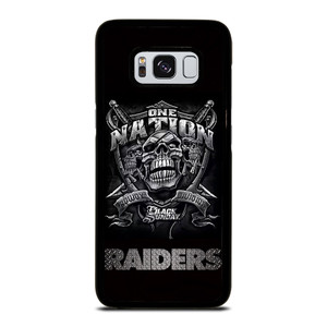 OAKLAND RAIDERS BLACK ONE NATION Samsung Galaxy S8 Case