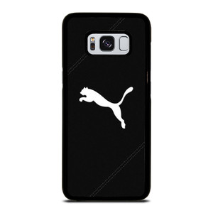 PUMA LOGO BLACK LEATHER Samsung Galaxy S8 Case